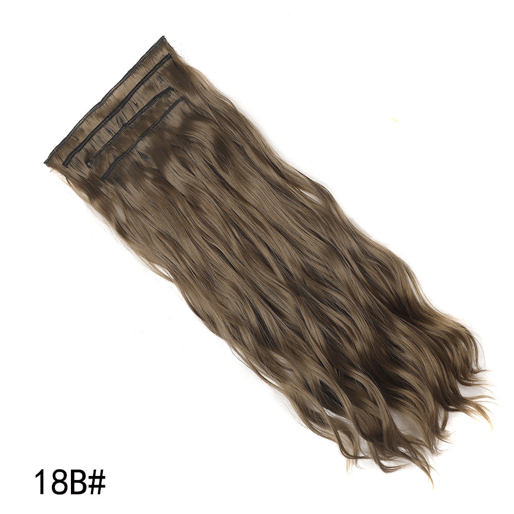 Four Piece Set of Water Ripple Curly Hair Pieces