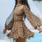 V-Neck Open-Shoulder Dress