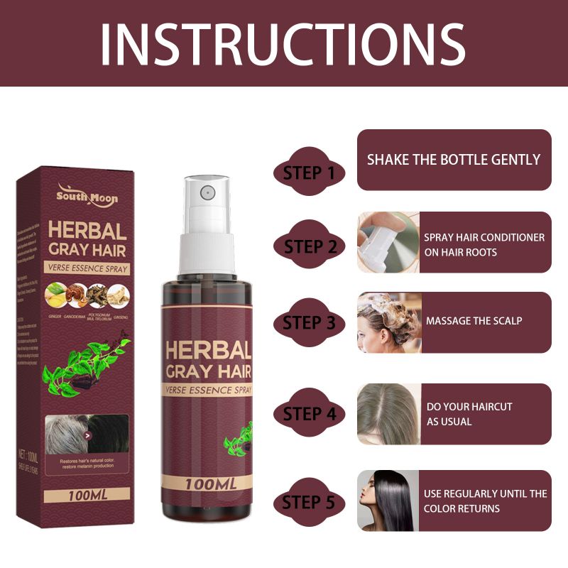 Herbal White To Black Black Hair Liquid