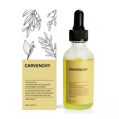 Natural Hair Growth Serum with Green Coffee, Castor, Argan, Coconut, Rosemary Oil