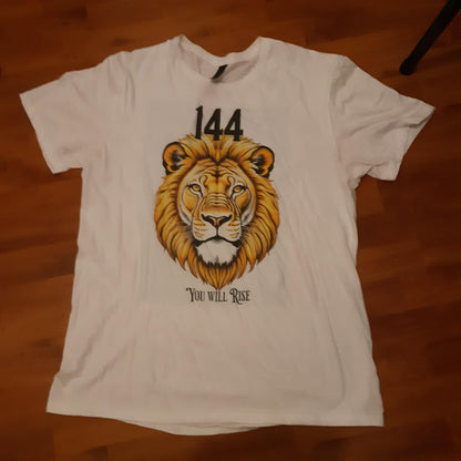 144 Lion T-Shirt White Large