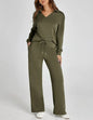 Horn trousers two-piece set-embroidered Ma Biao