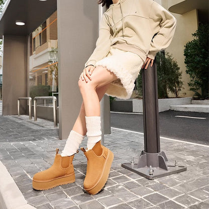 Thick-soled Round-toed Snow Boots
