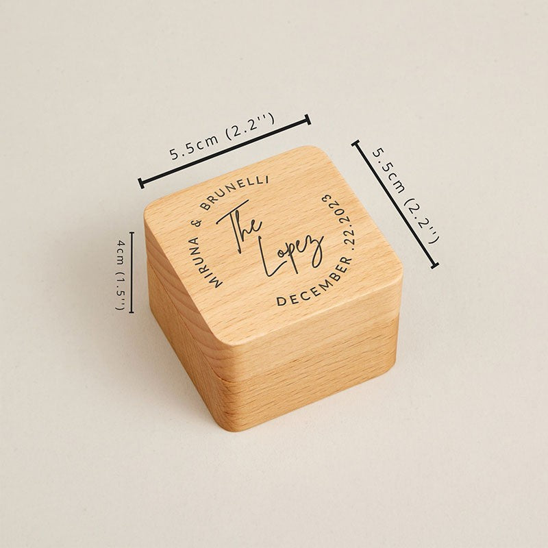 Solid Wood Jewelry Box