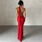 Backless Neck Hip Skirt