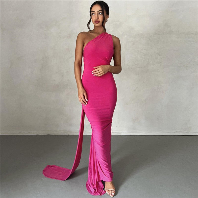 Backless Neck Hip Skirt