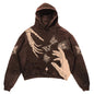 Printed Zip-Up Hoodie Sweatshirt
