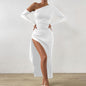Long Sleeve Split Dress