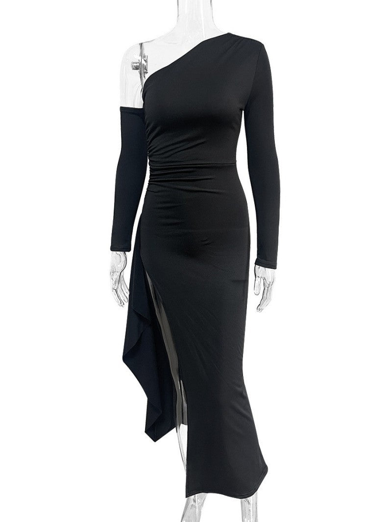 Long Sleeve Split Dress