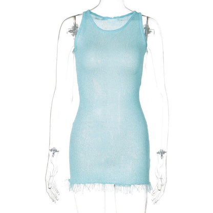 Sleeveless Hip Skirt