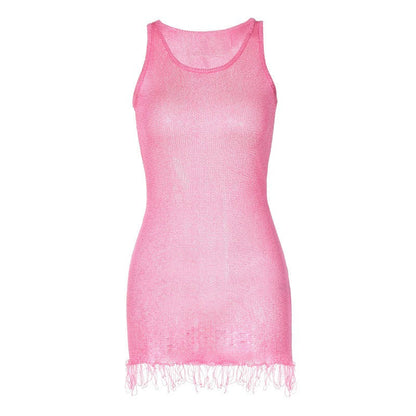 Sleeveless Hip Skirt