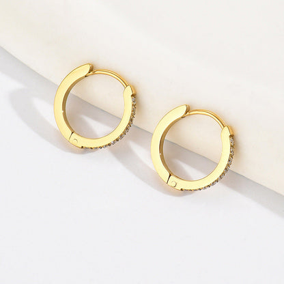 Titanium Steel Diamond Earrings