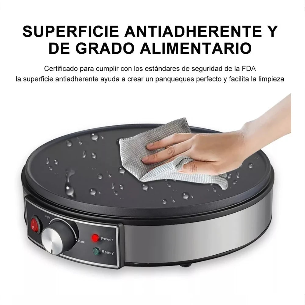 Pancake Maker,Non-Stick Griddle,Electric Crepe Maker, 1000W 12"