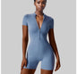 Summer Zipper Yoga Suit