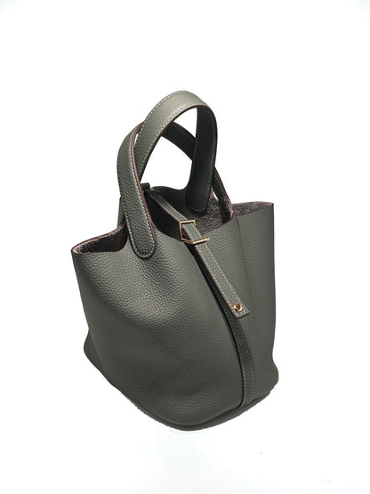 Leather Bucket Bag