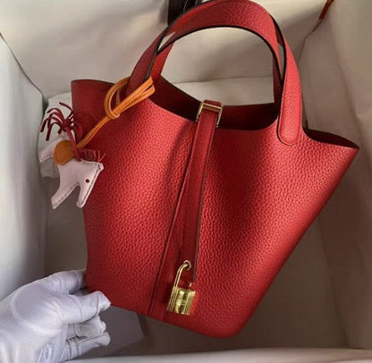 Leather Bucket Bag
