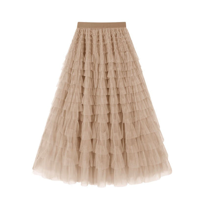 Mesh Cake Skirt