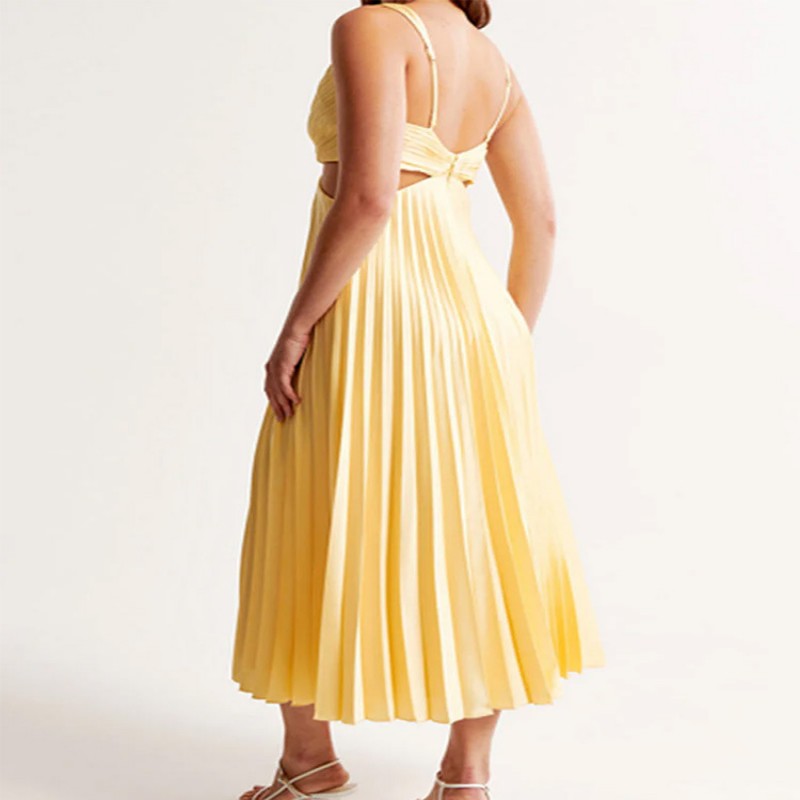 Elegant V-Neck Sleeve Dress