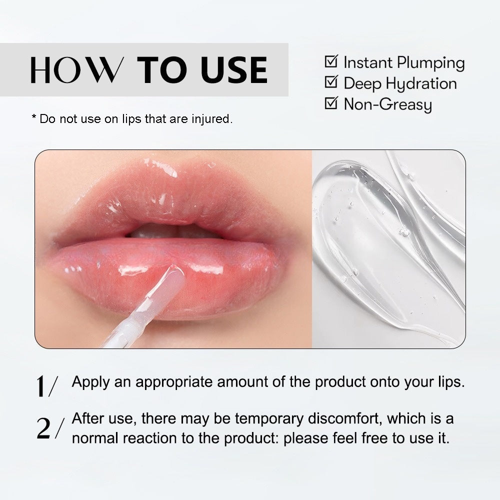Black Silver Transparent Lip Oil