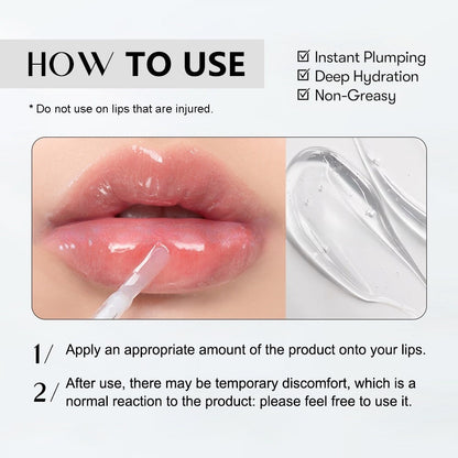 Black Silver Transparent Lip Oil