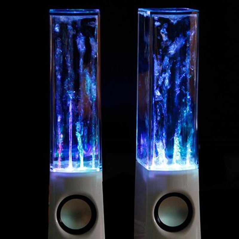 LED Dancing Water Fountain Bluetooth Speaker - Wireless Light Show Music Speaker for Home Party & Desk Decor