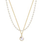 Summer Double-layer Pearls Necklace INS Fashion Clavicle Chain Necklace Jewelry For Beach