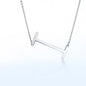 Fabulous Rose Gold Plated Stainless Steel Initial Letter Pendant Necklace