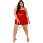 Hips-hugging Suspender Two-piece Solid-color Culotte Set Fashionable And Elegant