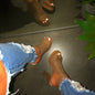 Fashion Leopard Fish Mouth Super High Heel Sandals
