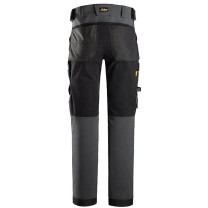 Snickers 6375 AllroundWork 4-way Stretch Trousers Steel Grey 30" Waist, 32" Leg