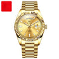 Luminous Waterproof Business Steel Belt Wrist Watch