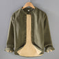 Flannel-lined Thick Warm Corduroy Small Stand-collar Shirt Jacket