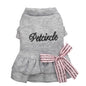 Puppy dress bow letter skirt
