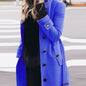 Women's Luxury Woolen Coat - Slim Fit Stand Collar Cardigan | Premium Winter Outerwear
