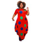 Short-sleeve Printed Loose-fitting Fashionable Women's Dress