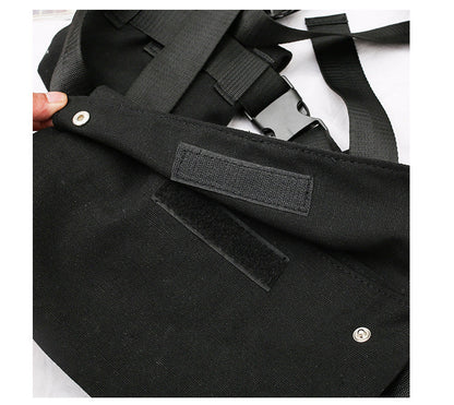 Cool Style Crossbody Motorcycle Punk Canvas Chest Bag