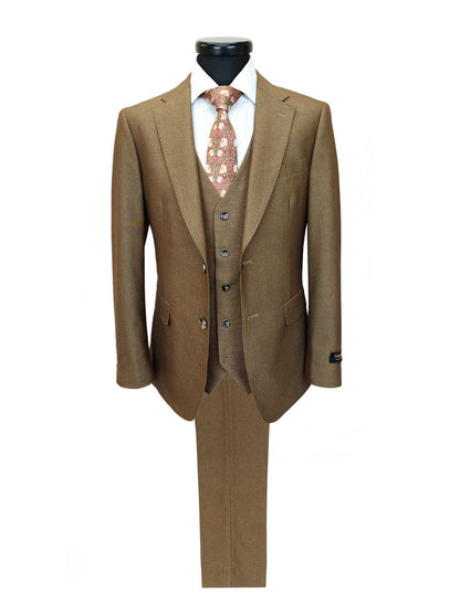 Gold Brown 3-Piece Suit