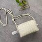 Genuine Leather Women's Bag Cowhide Bag Woven Small Square Bag Lunch Box Bag Light Luxury Small Bag