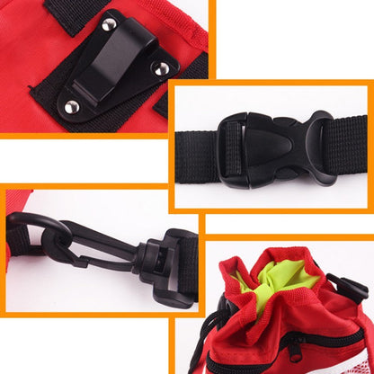 Drawstring Pocket Design Dog Pouch Walking Food Treat Snack Bag
