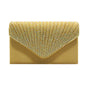 Satin Hot Drilling With Cover Dinner Bag European And American Clutch Chain Cross-shoulder Bag
