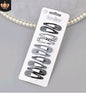 Children's water drop BB clip 5 cm solid color thick BB clip star love printing BB clip Liu seaside clip