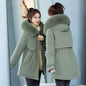 Removable Liner Mid-length Big Fur Collar Coat