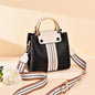 Three-layer contrast handbag