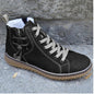 New snow boots women flat heel