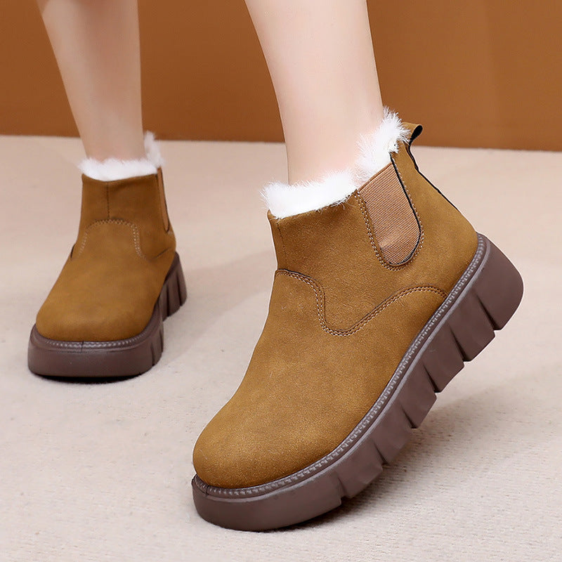 Shoes Women Winter New Ladies Fleece Lined Thick