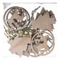 Christmas Decorations Transparent Boxed Wooden Pendant