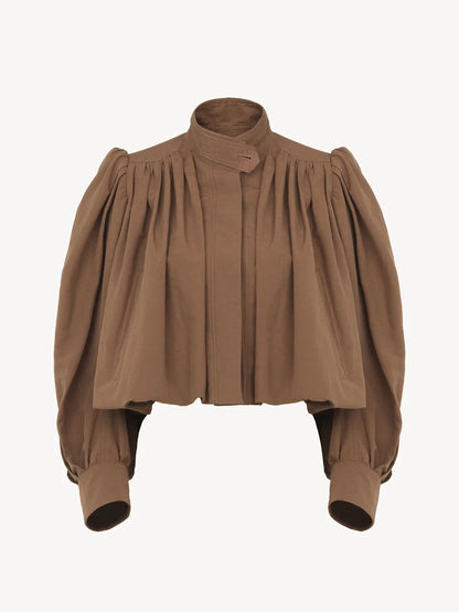 Fashion Casual All-matching Solid Color Commute Coat