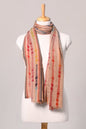 Rainbow Stripe Wool Blend Scarf - Beige | SVEŽElife-0