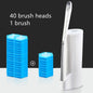 Premium Disposable Toilet Brush Set | Hygienic Deep-Clean System with Replaceable Heads