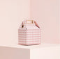 Autumn and winter new European and American niche design printing portable acrylic chain shoulder bag